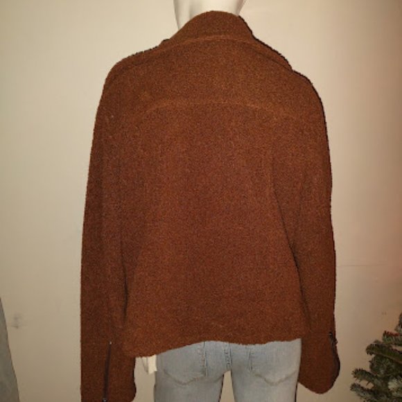 Max Studio Wooly Bomber Jacket - Picture 8 of 10